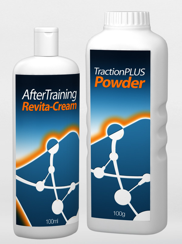 Dopo la Formazione di Revita Crema per Idratazione e TractionPlus Polvere per una Migliore Aderenza Dopo la Formazione di Revita Crema per Idratazione e TractionPlus Polvere per una Migliore Aderenza